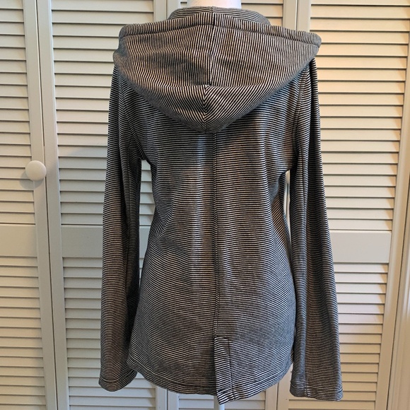 Roxy The Cuddle Hooded Jacket Striped Nautical Peacoat size XL - Picture 4 of 11